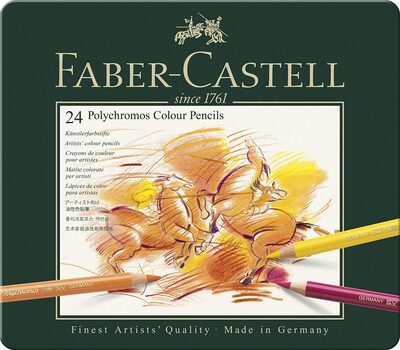 Faber Castell Künstler Farbstifte Polychromos 24 Stück In Metallbox - Image 8