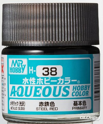 Mr Hobby Steel Red paint pot