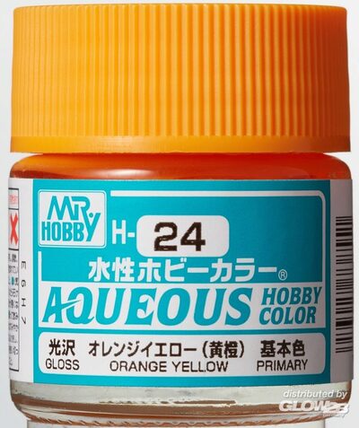 Mr Hobby Orange Yellow paint pot