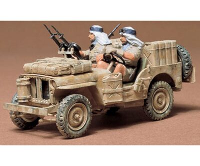 TAMIYA 35033 1:35 Brit. S.A.S Geländewagen(2), Modellbausatz,Plastikbausatz, Bausatz zum Zusammenbauen, detaillierte Nachbildung, 300035033, Braun - Bild 4