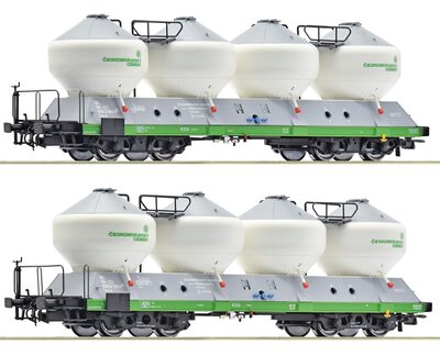 Roco 6600237, 2tlg. Set Silowagen Ceskomoravsky Cement, CD, Neu & OVP, H0 - Bild 4