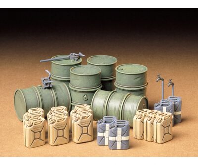 Tamiya 35186 German Fuel Drum Set - Kanister & Fässer Diorama - 1:35 - Bild 5