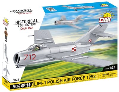 Cobi 5822 1/32 LIM-1 Polish Air Force Flugzeug Cold War 504Teile Bausatz - Bild 5