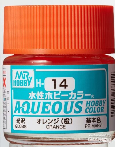 Mr Hobby Orange paint pot