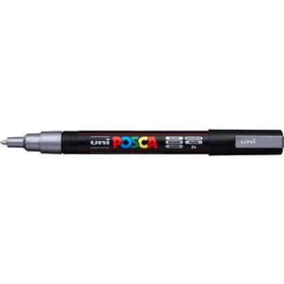 Uni Marker Uni Posca Pc-3M Marker Silber Uni Posca Pc-3M Marker - Bild 5
