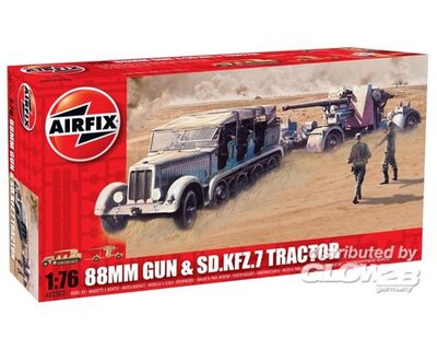 Airfix 02303 - 88 mm Gun & SD Kfz 7 Tractor - - 1:76 - Bild 3
