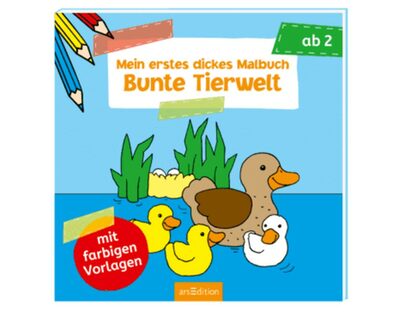 Ars Edition Arsedition 978-3-8458-0943-4 Mein Erstes Dickes Malbuch Bunte Tierwelt - Bild 10