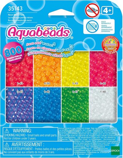Aquabeads Neon Perlen Set Bastelkit 800 Teile Mehrfarbig - Bild 7