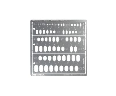 Tamiya Modeling Template (Rounded Rectangles 1-6Mm) - Bild 4