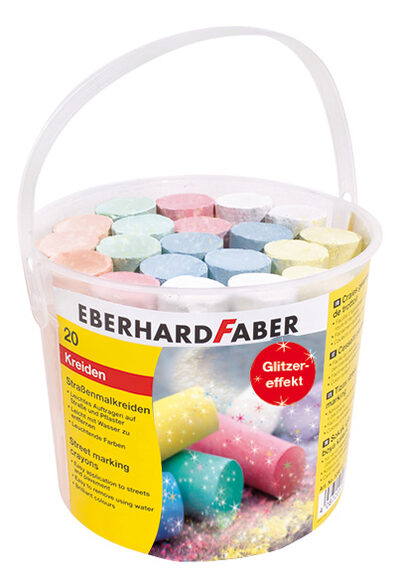 EBERHARD FABER Straßenmalkreide Glitzer 20 St. farbsortiert - Image 8