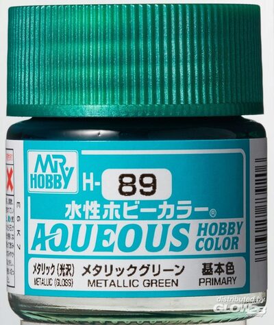 Mr Hobby Metallic Green paint pot
