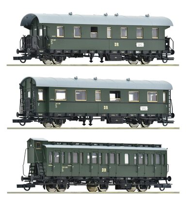 Roco 6200131, 3tlg. Set Nebenbahnwagen, DR, Neu & OVP, H0 - Bild 5