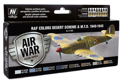Vallejo 071163 Farb-Set, Raf Wüstentarnung Wwii, 8 X 17 Ml - Bild 4