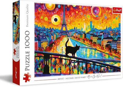 Trefl - Puzzle 1000 Teile, Eine Katze in Paris,Klassische Puzzles | Für Kinder und Erwachsene ab 14 Jahren, hochwertige, kreative Unterhaltung, präzise passende Teile - Bild 6