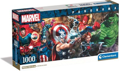 Clementoni 39877 Puzzle 1000 Teile Marvel Collection Panorama Compact - Bild 7