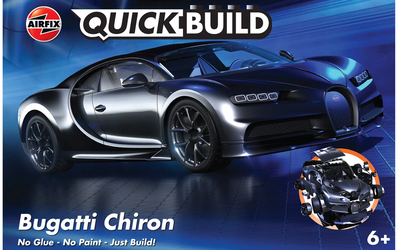 Airfix QuickBuild Bugatti Chiron black schwarz Stecksystem No glue! Just BUILD! - Bild 5