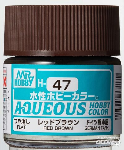 Mr Hobby Red Brown paint pot