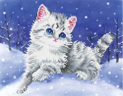 Diamond Dotz® Diamond Dotz Dd5006 Diamond Painting Katze Im Schnee Geübte - Bild 4