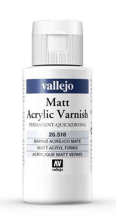 (169,67€/1l) Vallejo Klarlack matt 60ml 100 959 ACRYLIC MATTE VARNISH 26.518 - Bild 4
