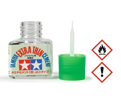 TAMIYA 87038 40 ml Extra Thin Plastik Modellbau Kleber extra dünn - Bild 8