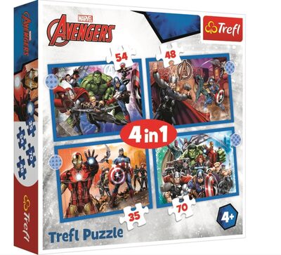 Trefl Mehrfarbig Puzzle 4In1 Avengers 35,48,54, 70 Teile (4 Teile) - Bild 7