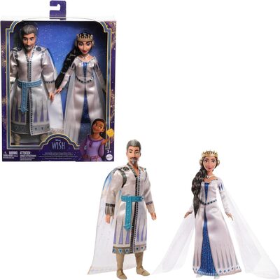 Mattel Disney Wish Puppen 2er Set König Magnifico und Königin Ama Spielset HRC18 - Image 7