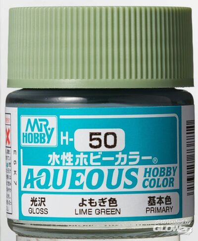 Mr Hobby Lime Green paint pot