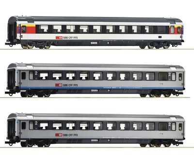 Roco 74022 H0 3-Tlg. Set 2: Eurocity-Wagen Ec 7, Sbb, Ep. Vi - Image 3