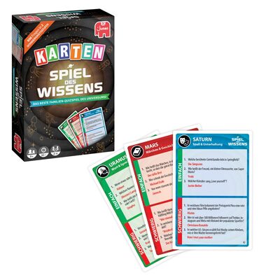 Jumbo Spiel des Wissens Kartenspiel - Trivia - 2-4 Spieler - Deutsch - Bild 7