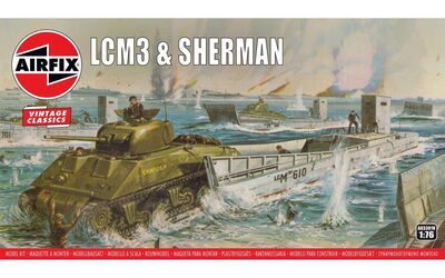 1:76 LCM3 & Sherman Plastikbausatz Schiff 176 - Bild 5