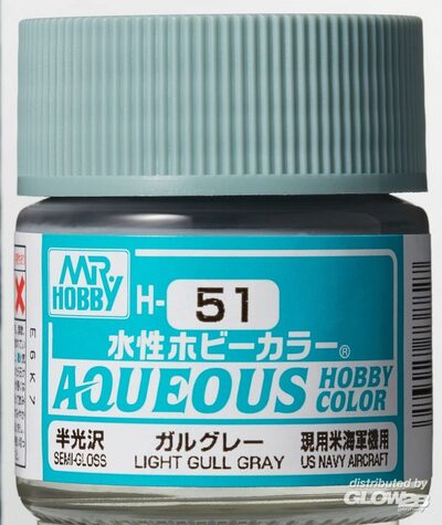 Mr Hobby Light Gull Gray paint pot
