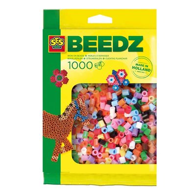 SES Creative Beedz Bügelperlen 1000 Stück Basic Mix, 1000 Stück(e), 5 Jahr(e), Junge/Mädchen, Kind, Kunststoff, Mehrfarbig - Bild 6