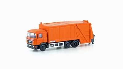 Lemke Collection Orange Lc4660 Minis 1:160 Man F90 Müllwagen Neutral, - Image 4