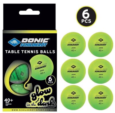 Schildkröt Tischtennisball "Glow In The Dark", 6 Hellgrüne, Fluoreszierende Bälle - Image 11