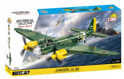 COBI 5733 Historical Collection WW2 Junkers Ju 88 Bomber Klemmbaustein Set - Bild 7