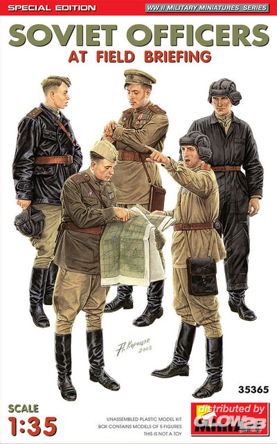 MiniArt 35365 Soviet Officers at Field Briefing - russische Soldaten - 1:35 - Bild 4