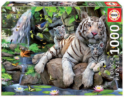 Educa Borras Unisex Kinder Bunt Puzzle Mit 1000 Teilen Educa Tigres Bengala - Bild 6