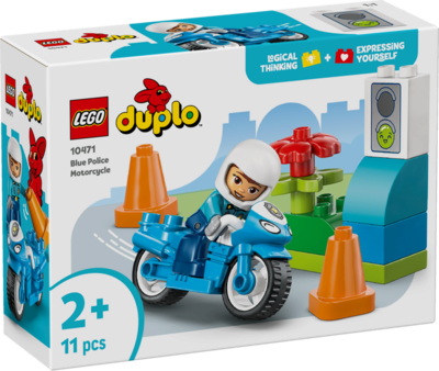 Lego Unisex Kinder Multicolore Bauklötze Polizei Motorrad Blau Duplo - Bild 19