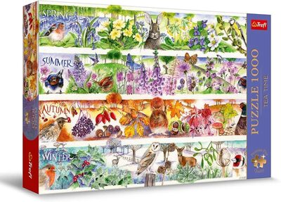 Trefl 12078 Puzzle 1000 Teile Premium Plus Tea Time: Vier Jahreszeiten