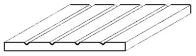 Evergreen Models Polystyrolplatte Strukturplatte 1x150x300 mm Raster 0,75   4030 - Image 4