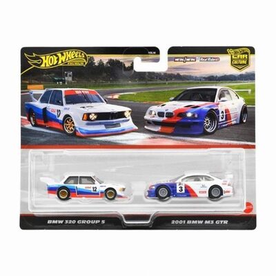 Hot Wheels JBK99 Premium Car Culture 2er Pack 2001 BMW M3 GTR & BMW 320 Group 5 - Image 6