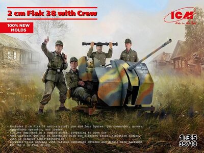 Icm 3315718 1:35 Flak 38 With Crew - Bild 4
