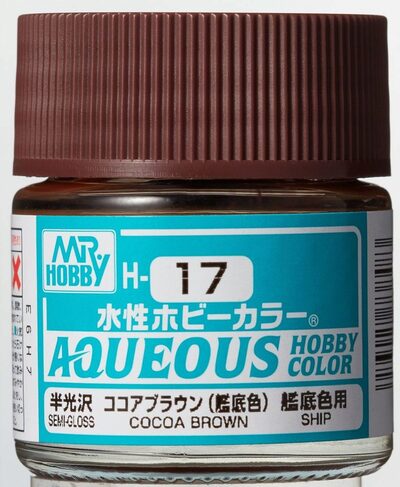 Mr Hobby Cocoa Brown paint pot