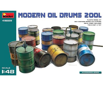 MiniArt 49009 1:48 Ölfässer 200L Modern (21) - originalgetreue Nachbildung, Modellbau, Plastik Bausatz, Basteln, Hobby, Kleben, Modellbausatz, Zusammenbauen, unlackiert - Bild 4